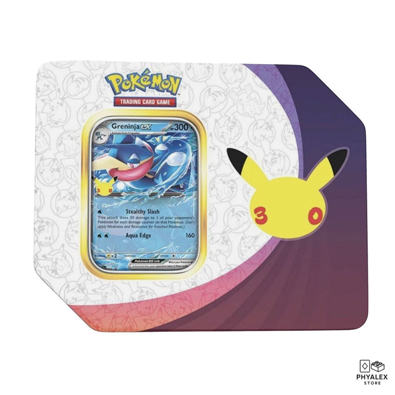 30th Celebration Tin Greninja ex