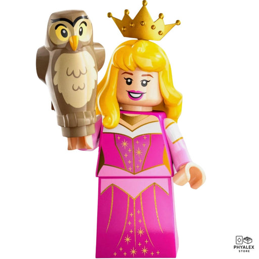 Sleeping Beauty herself, Aurora, appears in elegant royal attire.