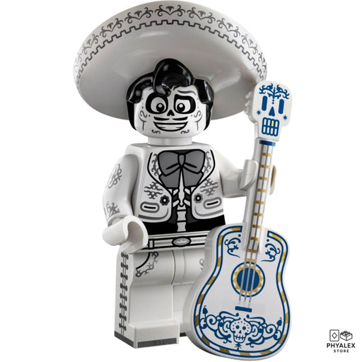 From Pixar’s Coco, Ernesto de la Cruz brings Día de los Muertos flair with vibrant printing and musical style. 