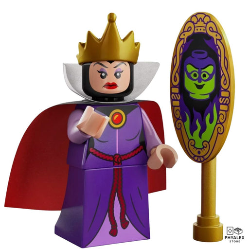 The iconic villain from Snow White and the Seven Dwarfs, Evil Queen features her regal disguise.
