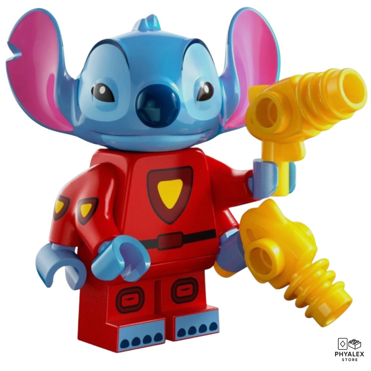 Everyone’s favorite alien experiment is here! Stitch features his playful grin and signature blue color.