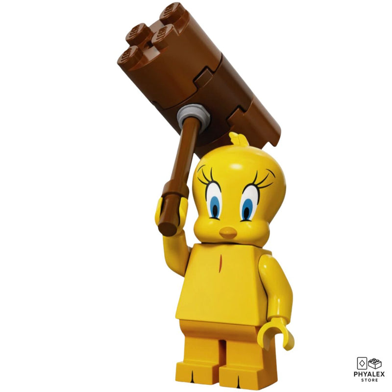 Sweet, clever, and deceptively sharp, Tweety Bird is captured in adorable minifigure form.