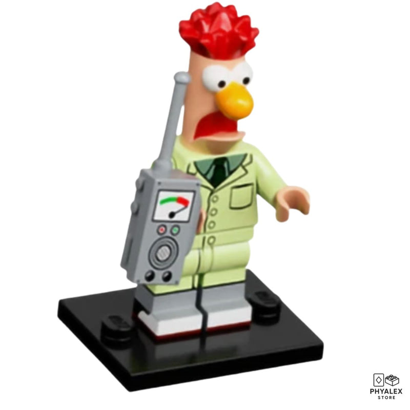 The long-suffering lab assistant, Beaker is instantly recognizable with his wide eyes and expressive design. 