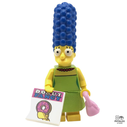 Standing tall with her iconic blue beehive hair, Marge Simpson is instantly recognizable.