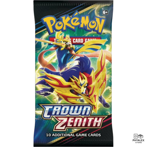 The Pokémon Crown Zenith Booster Pack is a premium special expansion known for its stunning artwork and highly collectible cards